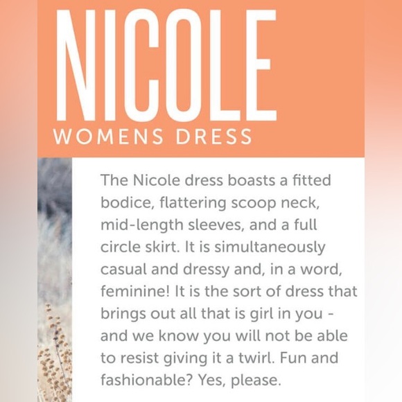 Lularoe Nicole Dress - Picture 5 of 7